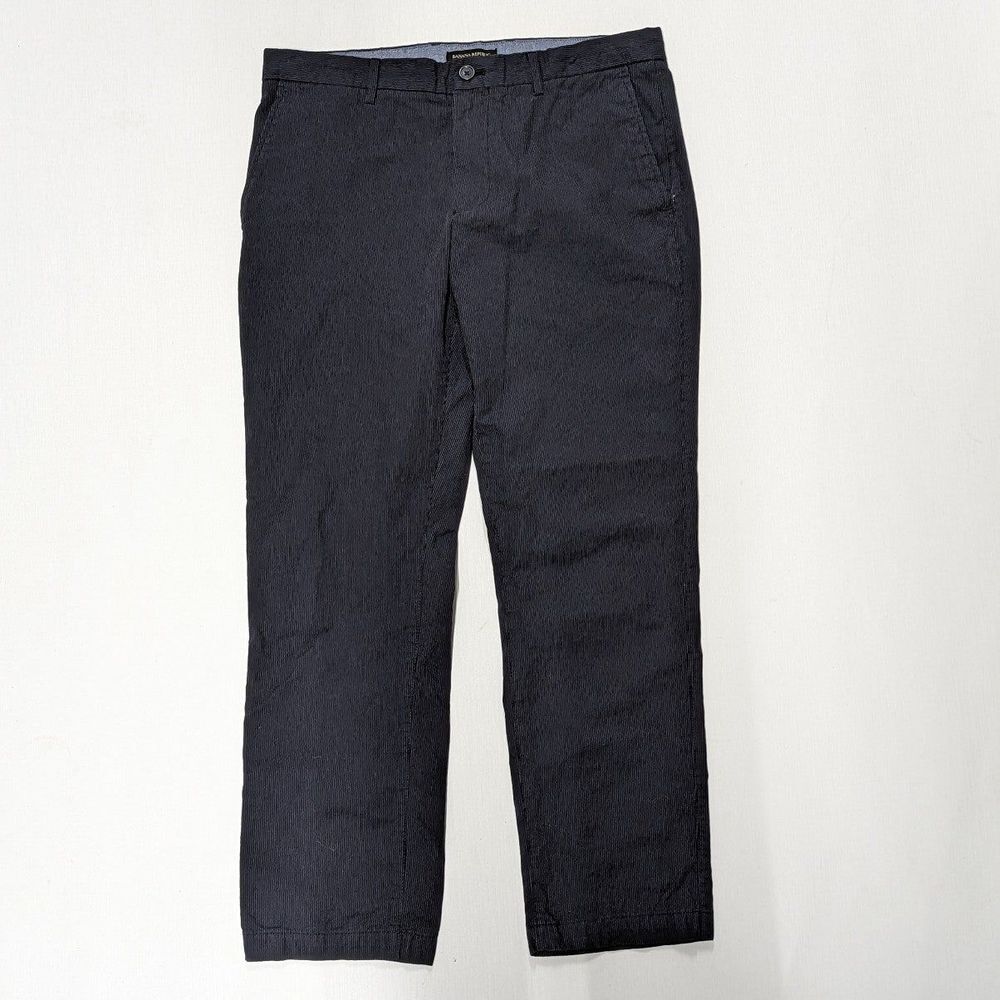 Banana Republic Men's Size 34 x 30 Aiden Fit Blue Pinstripe Pants - Picture 1 of 5